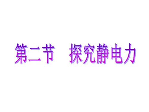 第二节  探究静电力ok