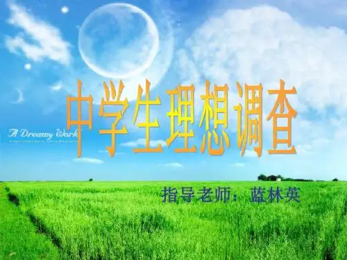 中学生理想调查