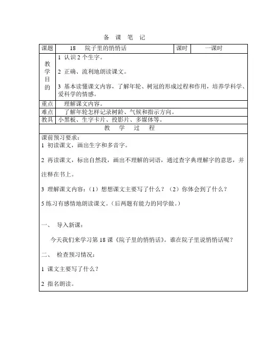 18 院子里的悄悄话