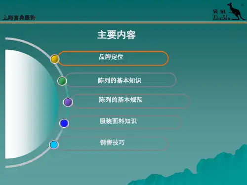袋鼠男装终端店员培训