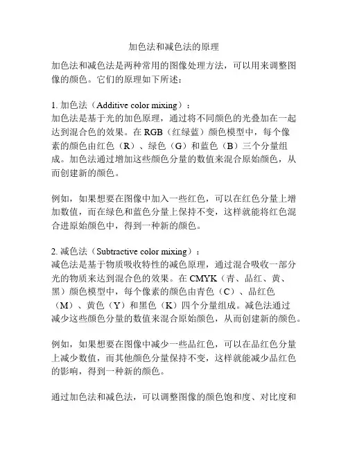 加色法和减色法的原理
