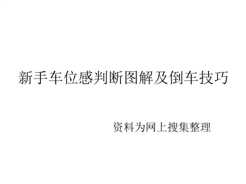 新手车位感判断详细图解