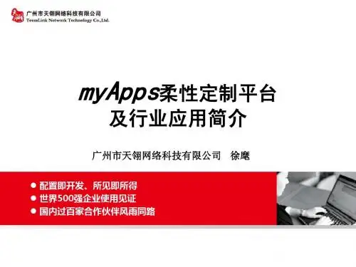 天翎流程管理软件工具myApps平台简介V2.4.2