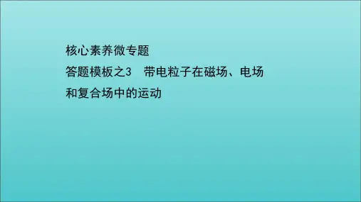浙江专用2021高考物理二轮复习答题模板之3带电粒子在磁场电场和复合场中的运动课件