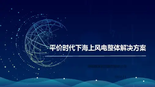 平价时代下海上风电整体解决方案