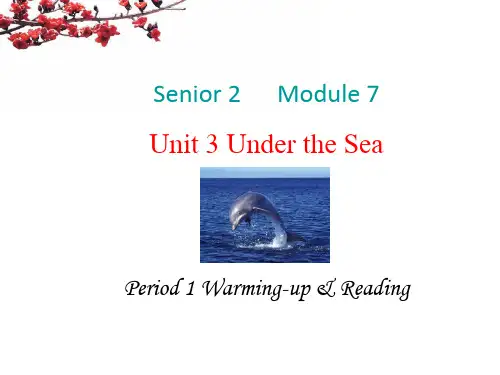 选修7unit 3 Under the Sea reading