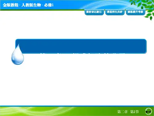 人教版高中生物必修1第二章第二节共95页文档