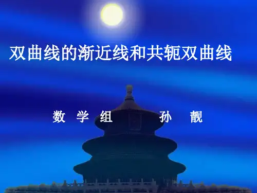 双曲线的渐近线和共轭双曲线