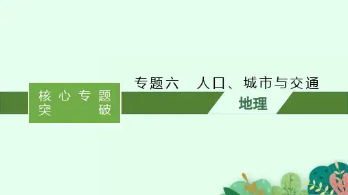 高考二轮地理复习全国通用专题六 人口、城市与交PPT