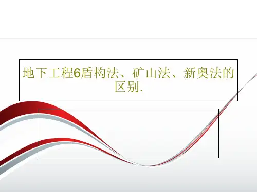 地下工程6盾构法、矿山法、新奥法的区别.21页PPT
