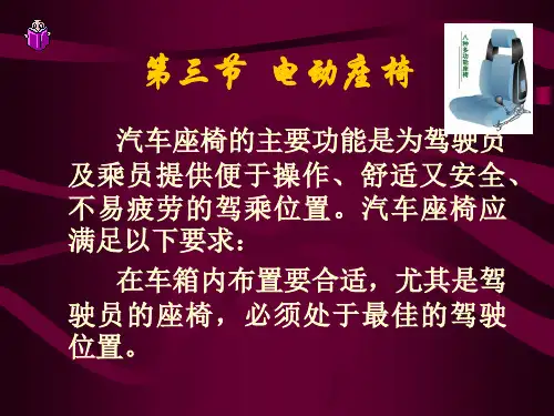 汽车智能电动座椅(PPT61页)