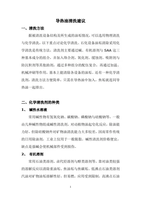 导热油清洗建议