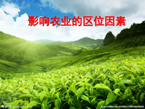 【人教版】必修二影响农业的区位因素精品教学课件-PPT