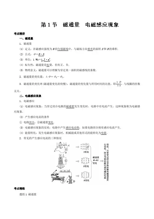 专题10.1+磁通量+电磁感应现象-物理一轮复习考点大通关+Word版含解析.doc
