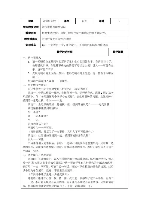 认识可能性