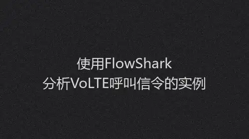 VoLTE信令分析工具