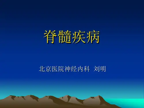 人卫九版神经病学PPT课件11-脊髓疾病