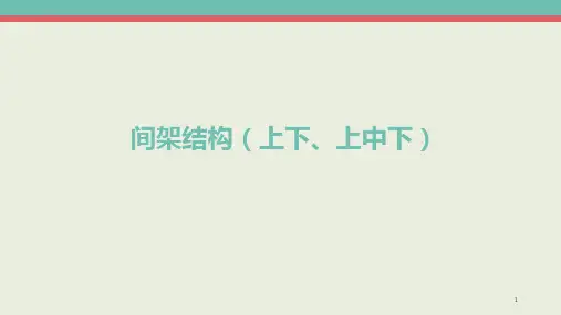 间架结构(上下、上中下)