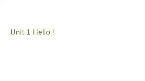 三年级上册英语课件-Unit 1 Hello!小故事时间 人教(PEP)(共11张PPT)