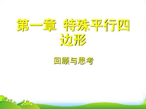 北师大九年级数学上册《特殊平行四边形》课件