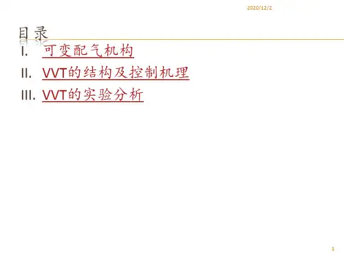 可变气门升程技术的原理及应用 ppt课件