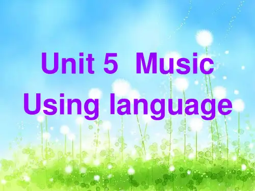 新人教版必修二Unit5-Using-language课件(共25张PPT)