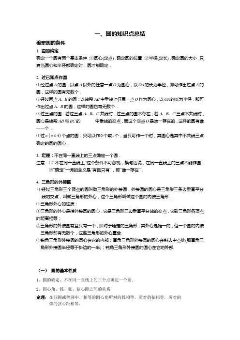 圆与多边形知识总结