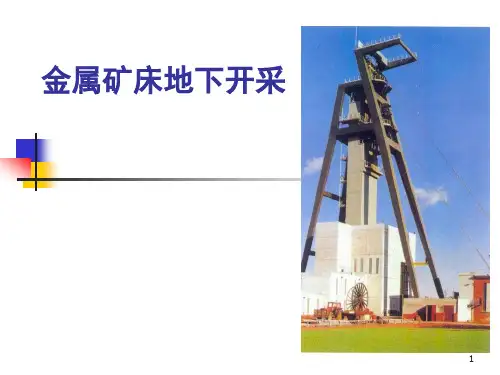 金属矿床地下开采-解世俊配套PPT