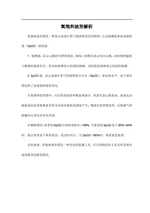 氧饱和波形解析