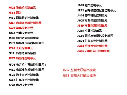 大众控制单元