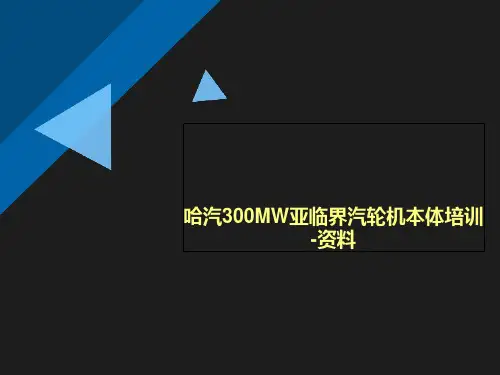哈汽300MW亚临界汽轮机本体培训-资料