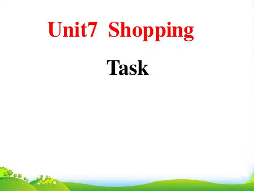 牛津译林七年级英语上册Unit 7 Shopping Task 课件