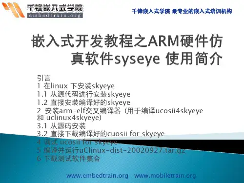 嵌入式开发教程之ARM硬件仿真软件syseye 使用简介