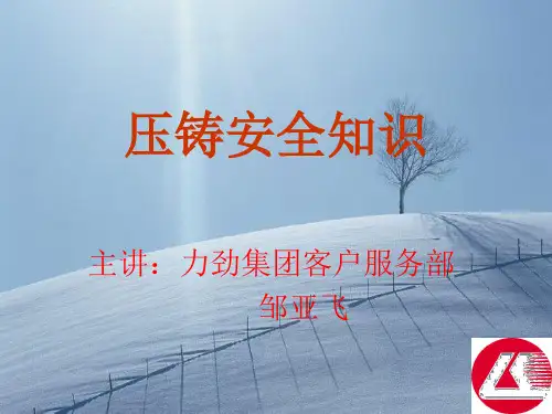 压铸安全知识培训教材课件(PPT37页)