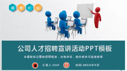 公司人才招聘宣讲活动PPT模板