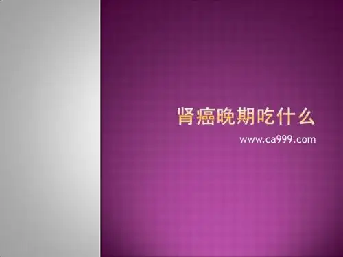 肾癌晚期吃什么
