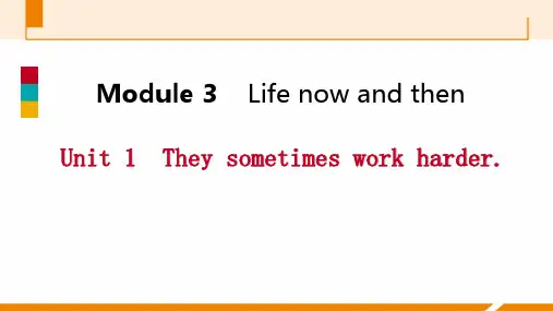 《Theysometimesworkharder》LifenowandthenPPT优质课