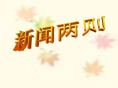《新闻两则》PPT5  图文