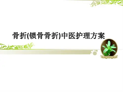 骨折(锁骨骨折)中医护理方案ppt课件
