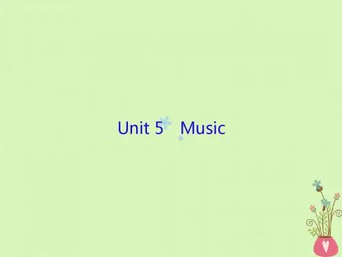 2019届高三英语一轮复习Unit5Music课件新人教版必修2201805081120