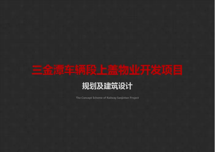 武汉三金潭车辆段上盖物业开发项目汇报 基