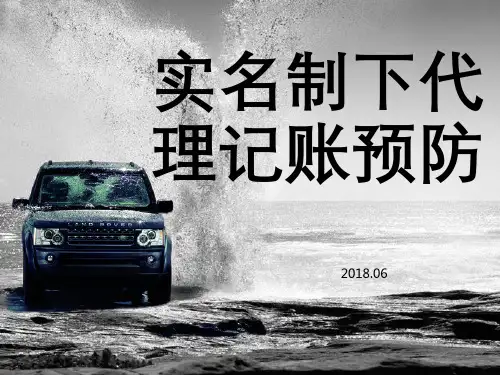 实名制下涉税服务行业风险与预防2018