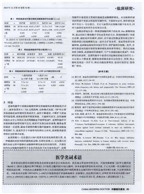 医学名词术语