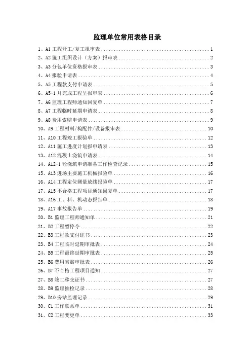 现用ABC表格-范例