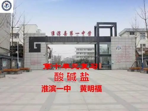 人教版九年级化学下册第十单元酸和碱复习(68张PPT)