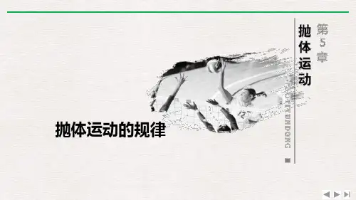 人教版高中物理必修二 (抛体运动的规律)抛体运动 课件