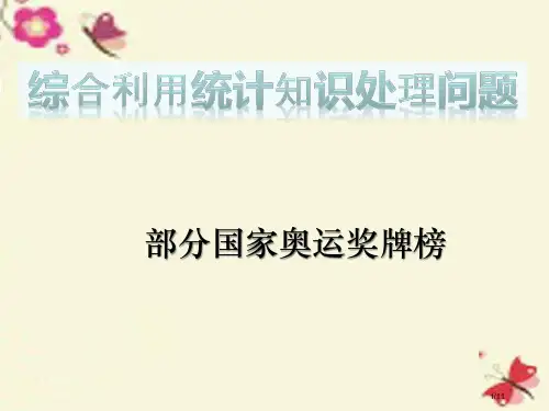 六年级数学下册第五单元奥运奖牌—统计扇形统计图课件全国公开课一等奖百校联赛微课赛课特等奖PPT课件