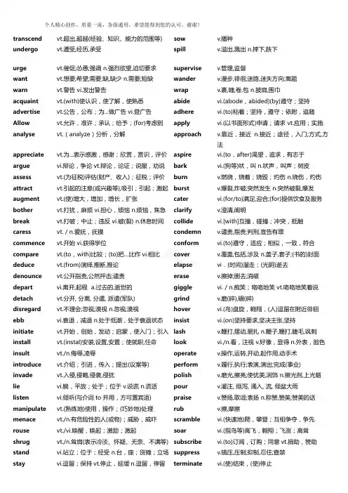 2020考研英语二5500词汇(适合打印)