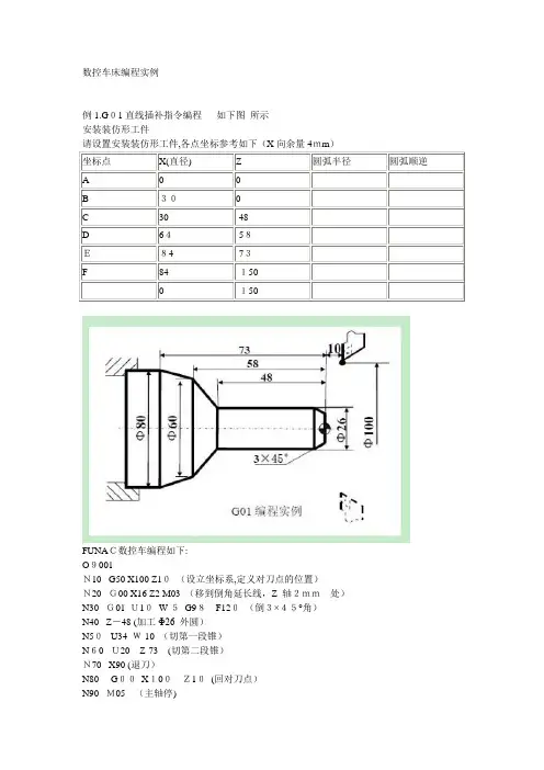 数控车编程实例