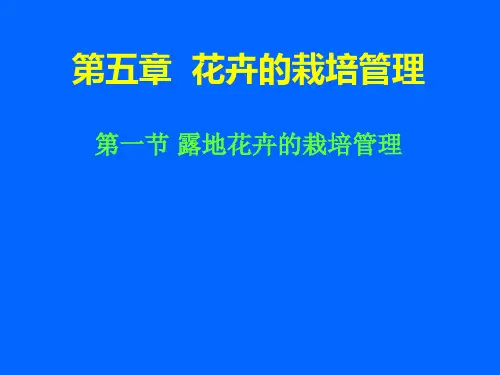 0061花卉的栽培管理1PPT课件